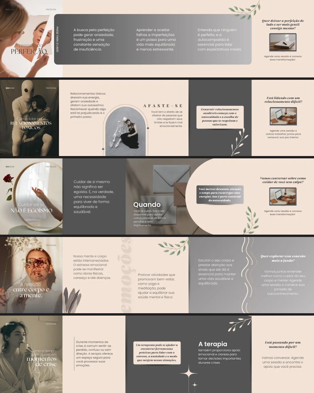 Templates de carrossel