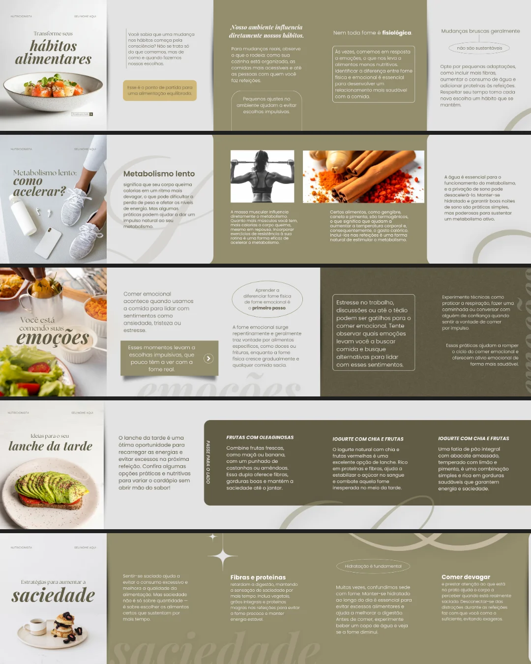 Templates de carrossel