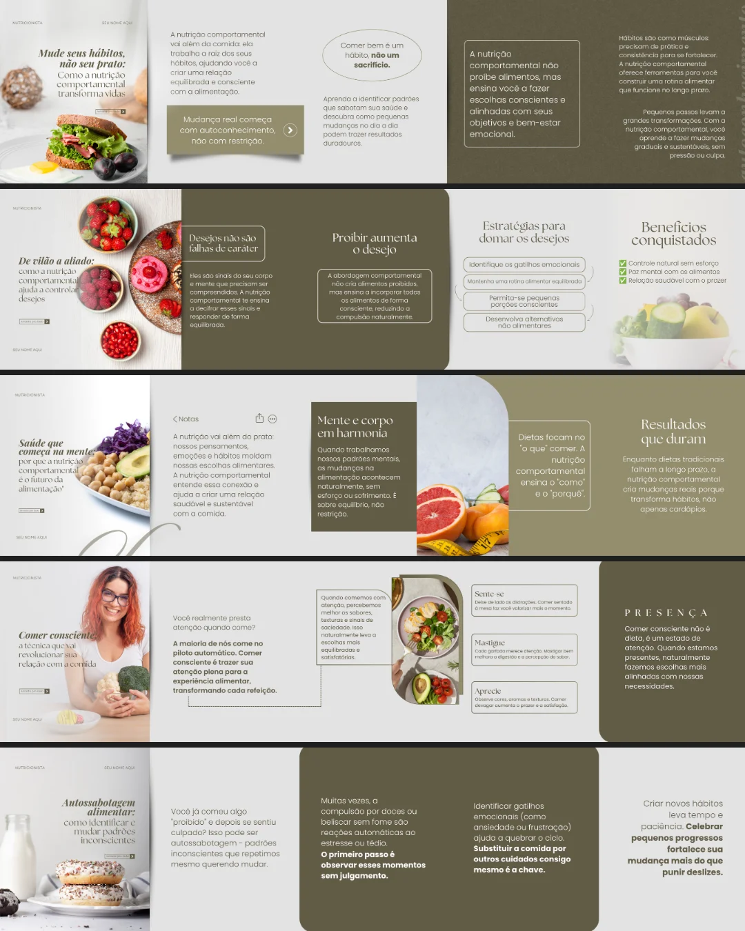 Templates de carrossel
