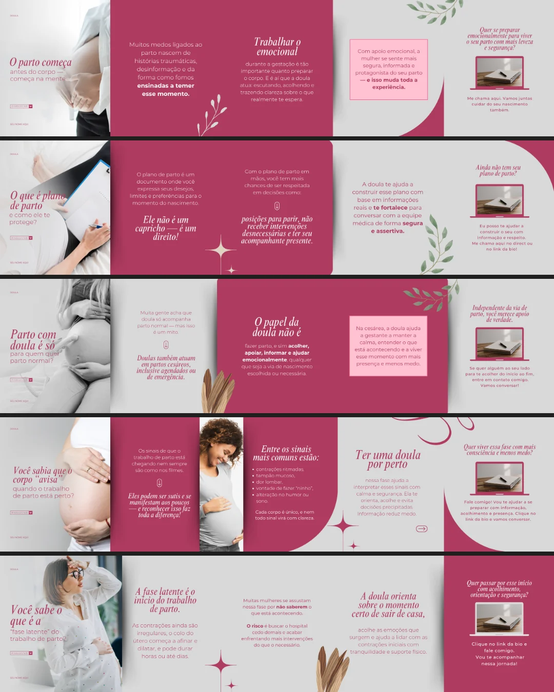 Templates de carrossel
