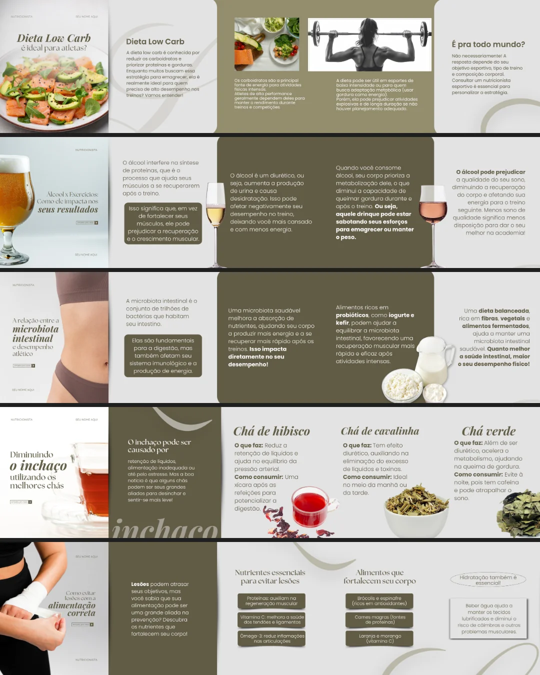 Templates de carrossel